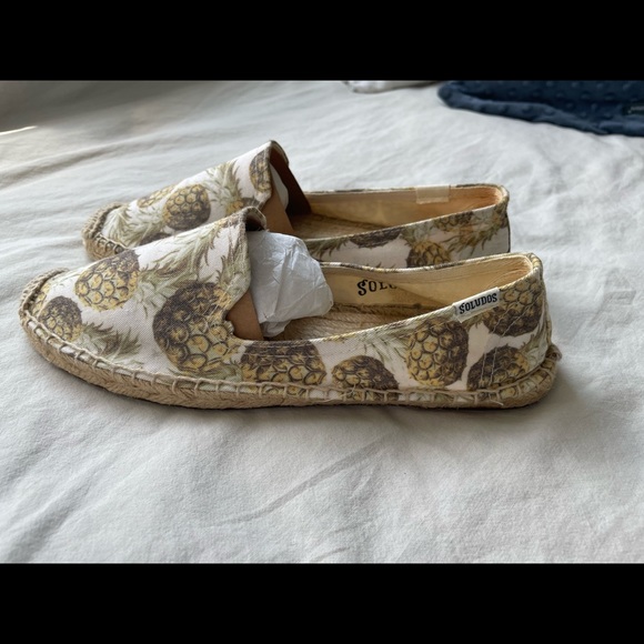Soludos espadrilles size 8 US pineapples print - Picture 2 of 5